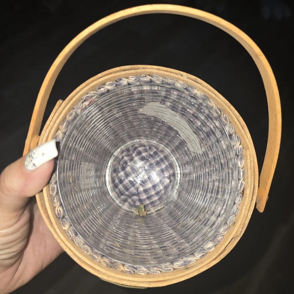Longaberger Orange and Brown Woven Basket